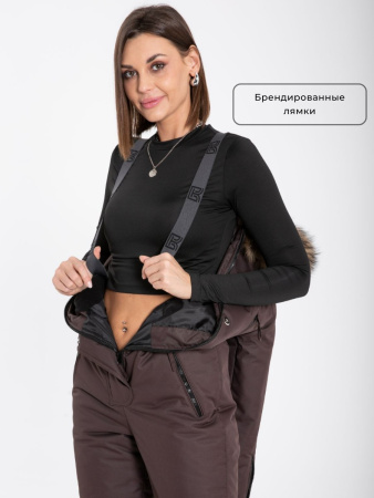 Комбинезон женский зимний Престиж Темный шоколад